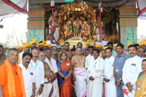 Glory of Srinivasa in Sri Rajamannar Alankaram on Kalpavriksha vehicle